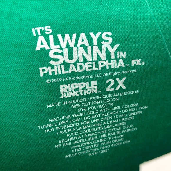 NWT Always Sunnny Paddy’s Irish Pub Tee M L XXL - Picture 5 of 7